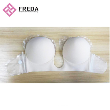 Fashion Deep U Plunge Backless Strapless Bra